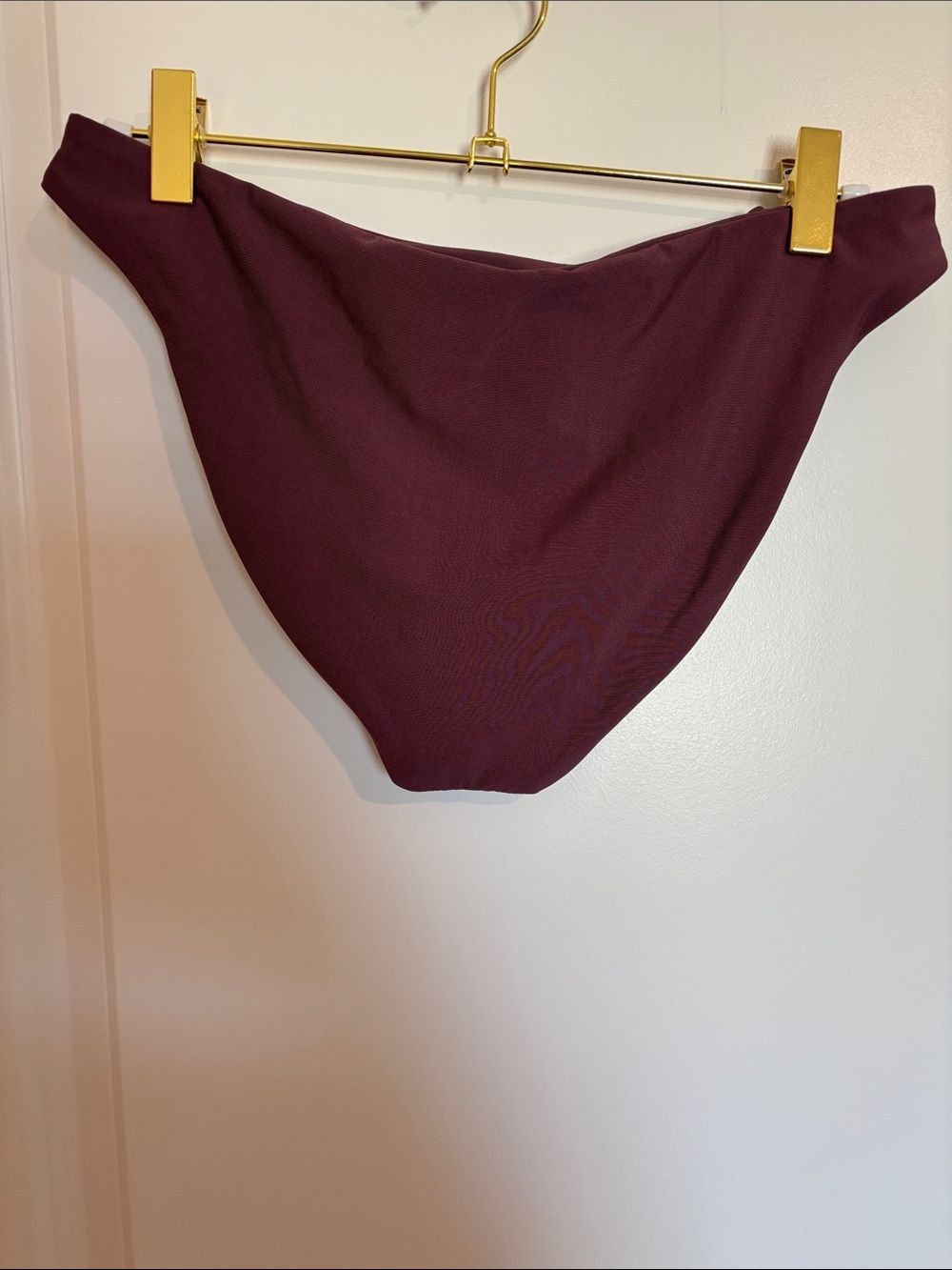 Volcom Women's Bikini Bottoms in Burgundy - Picture 3 of 4